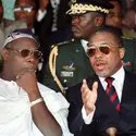 Charles Taylor et Olusegun Obasanjo - crédits : Issouf Sanogo/ AFP