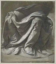<em>Draperie pour une figure assise</em>, Léonard de Vinci - crédits : Michel Urtado/ Musée du Louvre/ RMN-Grand Palais