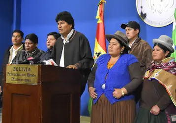 Démission d’Evo Morales, 2019 - crédits : Alexis Demarco/ APG/ Getty Images News/ AFP