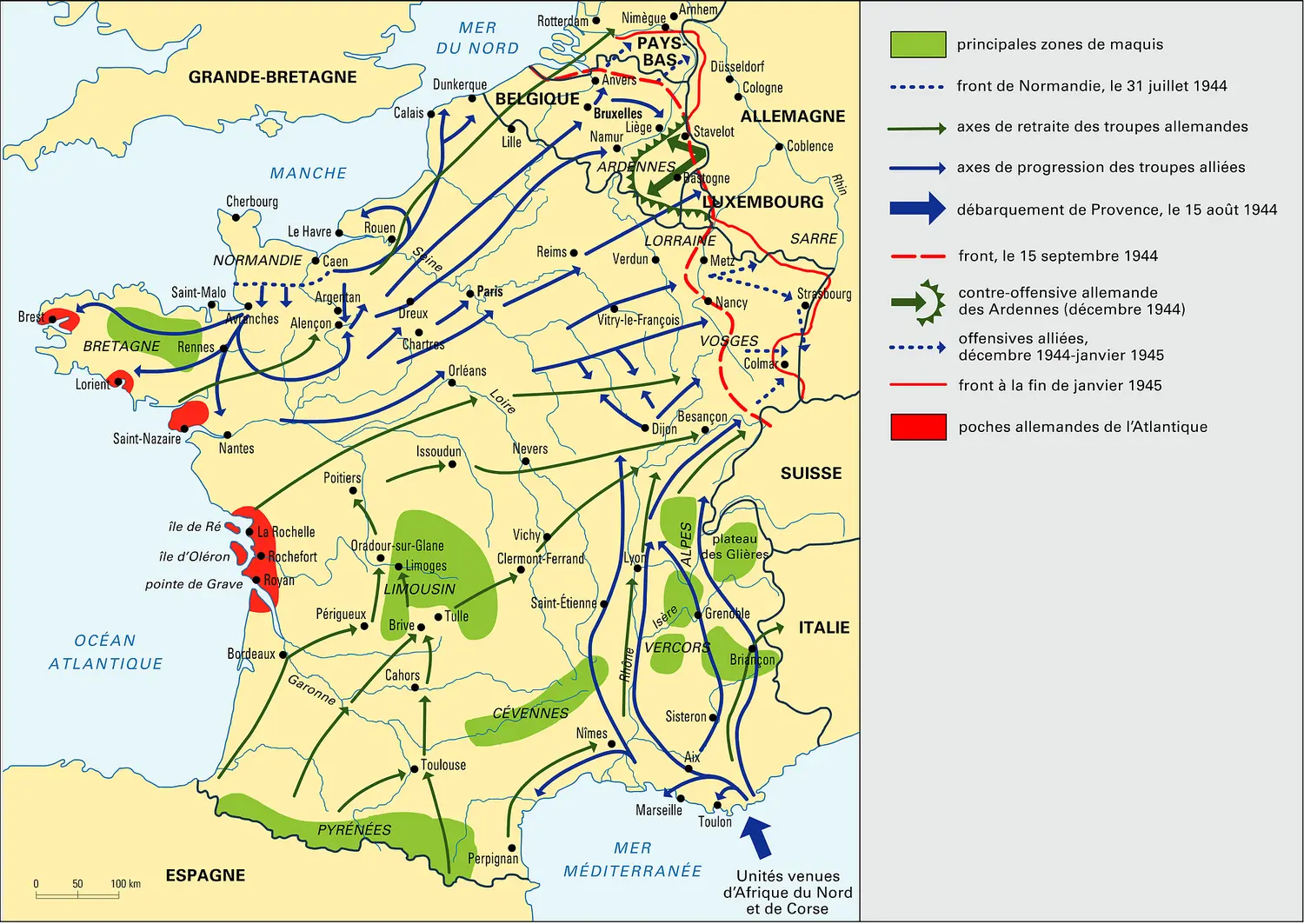 Seconde Guerre mondiale, libération de la France