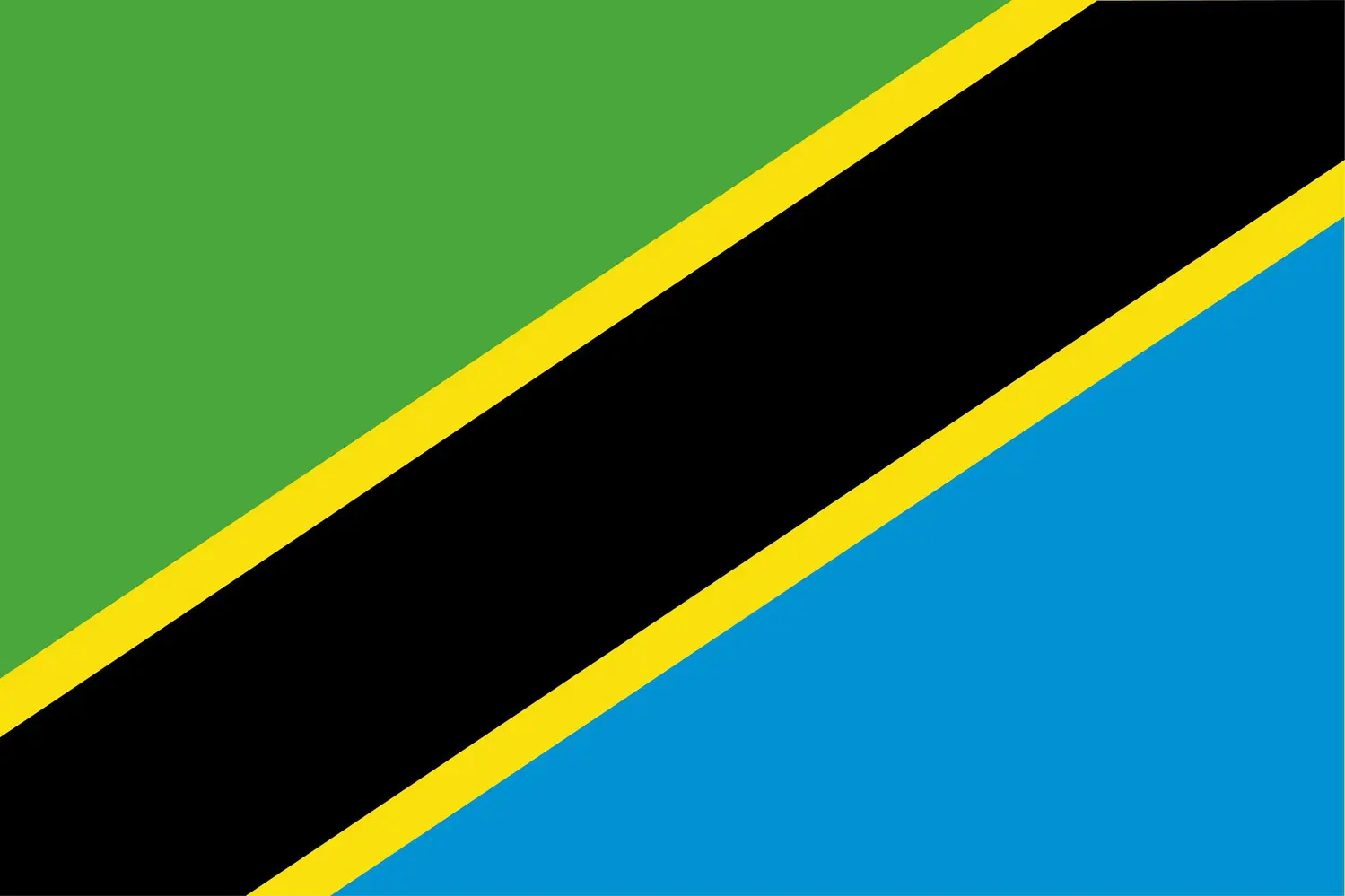 Tanzanie : drapeau