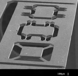 Microsystèmes : structure tridimensionnelle micro-usinée - crédits : D.R./ FEMTO-ST, Besançon