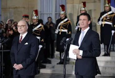 Bernard Cazeneuve et Manuel Valls, 2016 - crédits : Chesnot/ Getty Images