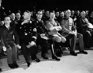 Joseph Goebbels, Heinrich Himmler, Rudolf Hess - crédits : Central Press/ Hulton Archive/ Getty Images