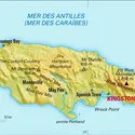 Jamaïque : carte physique - crédits : Encyclopædia Universalis France