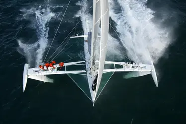 Hydroptère d'Alain Thébault - crédits : Marcel Mochet/ AFP