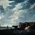 <it>Bétail près de Maas, au loin Dordrecht</it>, A. Cuyp - crédits :  Bridgeman Images 