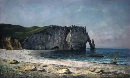 <it>La Roche percée d'Étretat</it>, G. Courbet - crédits :  Bridgeman Images 