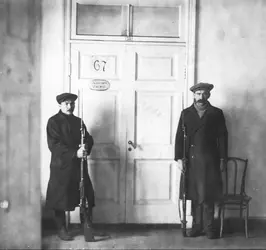 Le cabinet de Lenine et Trotski - crédits : Hulton Archive/ Getty Images