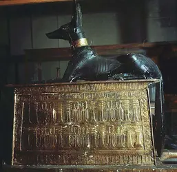 Anubis, dieu des Morts, art égyptien - crédits :  Bridgeman Images 