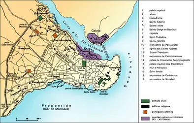 Constantinople au Moyen Age - crédits : Encyclopædia Universalis France