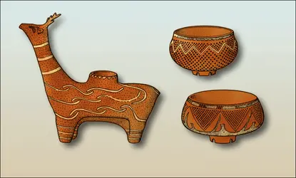 Vases du Néolithique ancien, Bulgarie [2] - crédits : Encyclopædia Universalis France