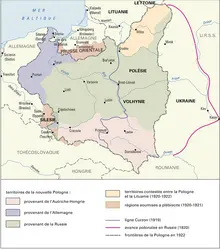 Pologne, 1918-1922 - crédits : Encyclopædia Universalis France