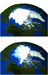 La Banquise dans la zone arctique - crédits : NASA