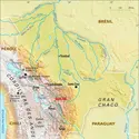 Bolivie : carte physique - crédits : Encyclopædia Universalis France