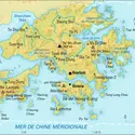 Hong Kong [Chine] : carte physique - crédits : Encyclopædia Universalis France
