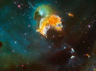 Reste de supernova N 63A - crédits : NASA/ ESA/ HEIC & The Hubble Heritage