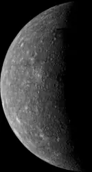 Mercure vu par Mariner-10 - crédits : Courtesy NASA / Jet Propulsion Laboratory