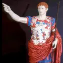 Version polychrome de la statue d’Auguste, dite de Prima Porta - crédits : Avec l'autorisation du Musée du Vatican, Rome