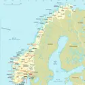 Norvège : carte administrative - crédits : Encyclopædia Universalis France