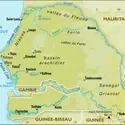 Sénégal : carte physique - crédits : Encyclopædia Universalis France