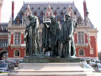 Monument aux bourgeois de Calais, A. Rodin - crédits : Simon Bilbault