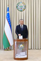 Élection présidentielle en Ouzbékistan, 2021 - crédits : Handout/ Uzbek Presidential Press Service/ AFP