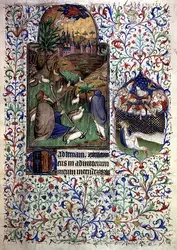 <it>Ange apparaissant aux bergers</it>, Maître des Heures de Rohan - crédits :  Bridgeman Images 