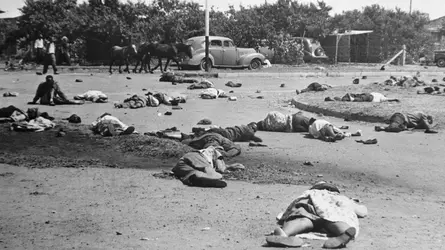 Émeutes de Sharpeville, 1960 - crédits : Hulton-Deutsch Collection/ CORBIS/ Corbis/ Getty Images