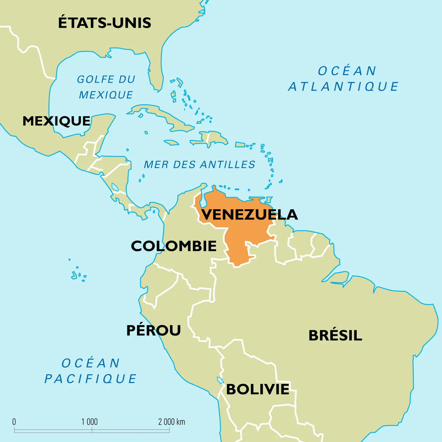 Venezuela : carte de situation