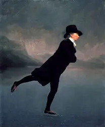 <it>Le Vénérable Robert Walker patinant sur le loch Duddingston</it>, H. Raeburn - crédits :  Bridgeman Images 