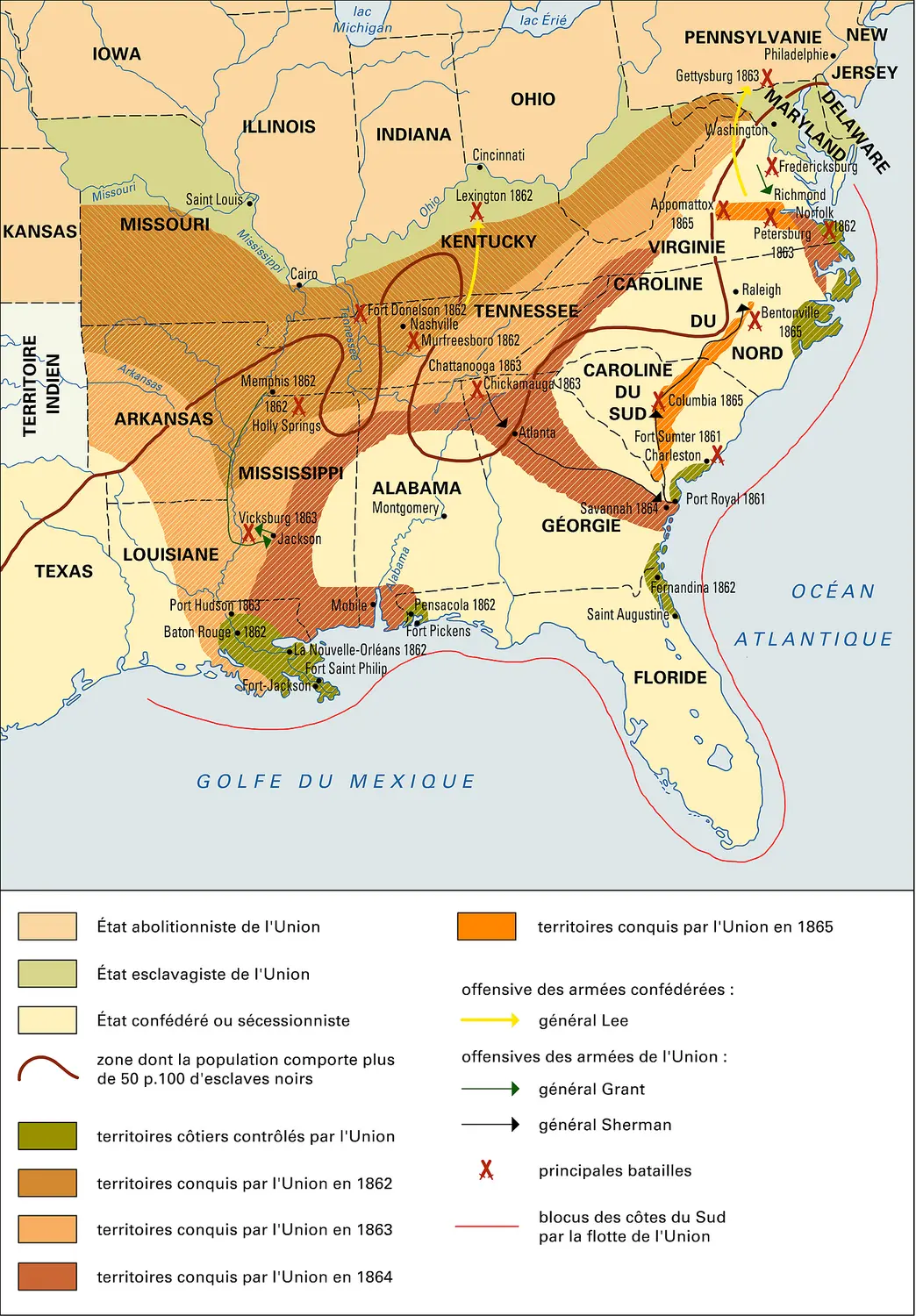 États-Unis, guerre de Sécession