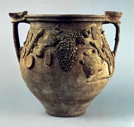 Vase provenant de Pompéi - crédits : Accademia Italiana, London,  Bridgeman Images 