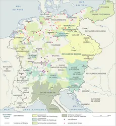 Allemagne, vers 1350 - crédits : Encyclopædia Universalis France