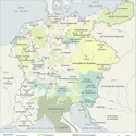 Allemagne, vers 1350 - crédits : Encyclopædia Universalis France