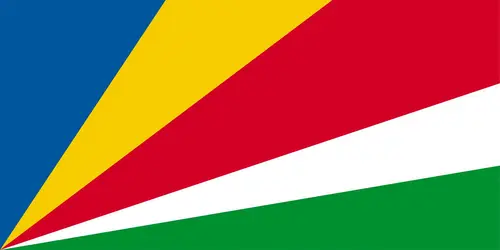 Seychelles : drapeau - crédits : Encyclopædia Universalis France