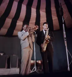 Miles Davis et Sonny Rollins - crédits : Bob Parent/ Hulton Archive/ Getty Images