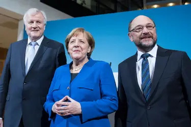 Vers la « grande coalition », Allemagne, 2018 - crédits : Steffi Loos/ Getty Images News/ AFP