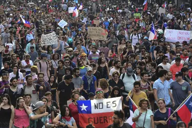 Contestation à Santiago, 2019 - crédits : Martin Bernetti/ AFP