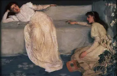 <it>Symphonie en blanc, III</it>, J. A. Whistler - crédits :  Bridgeman Images 