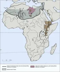 Carbonifère inférieur et moyen - crédits : Encyclopædia Universalis France