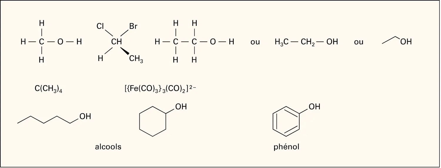 Chimie : formules structurales