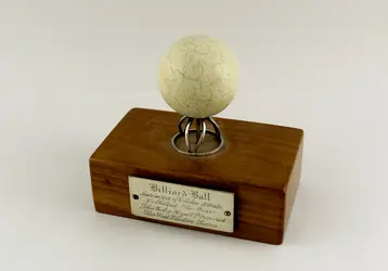 Boule de billard réalisée par John Wesley Hyatt - crédits : National Museum of American History, Behring Center/ Smithsonian Institution 