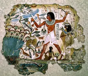 Peinture du tombeau de Nebamon à Thèbes - crédits :  Bridgeman Images 