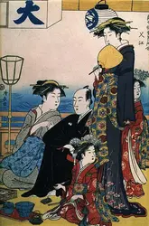 <it>Courtisanes du quartier réservé</it> de Torii Kiyonaga - crédits :  Bridgeman Images 