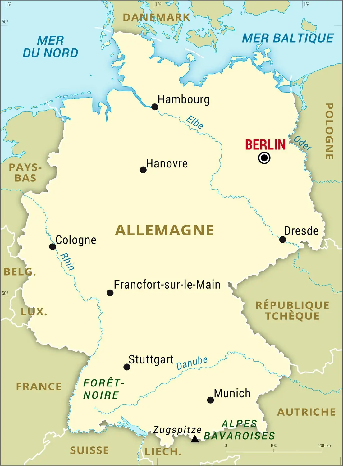 Allemagne : carte générale