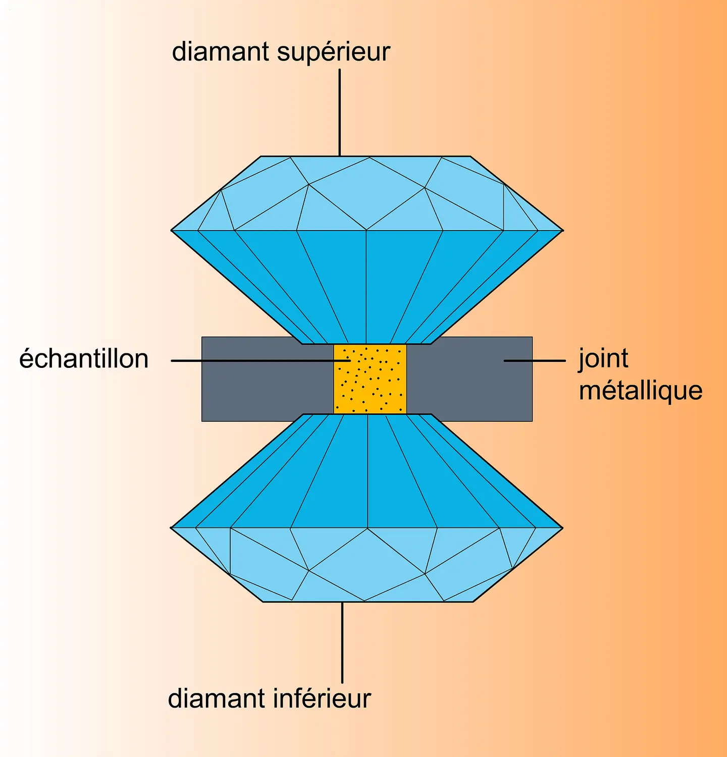 Cellule à enclumes de diamant