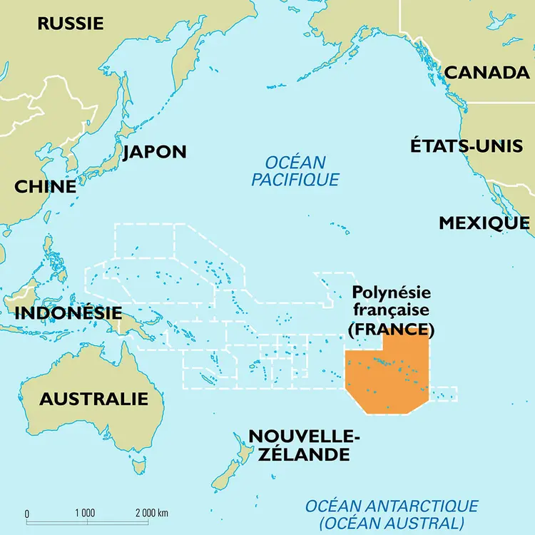 Polynésie française [France] : carte de situation