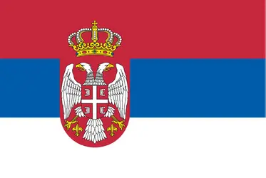 Serbie : drapeau - crédits : Encyclopædia Universalis France