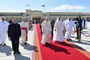 Le pape François dans les Émirats, 2019 - crédits : Vatican Media/ AFP